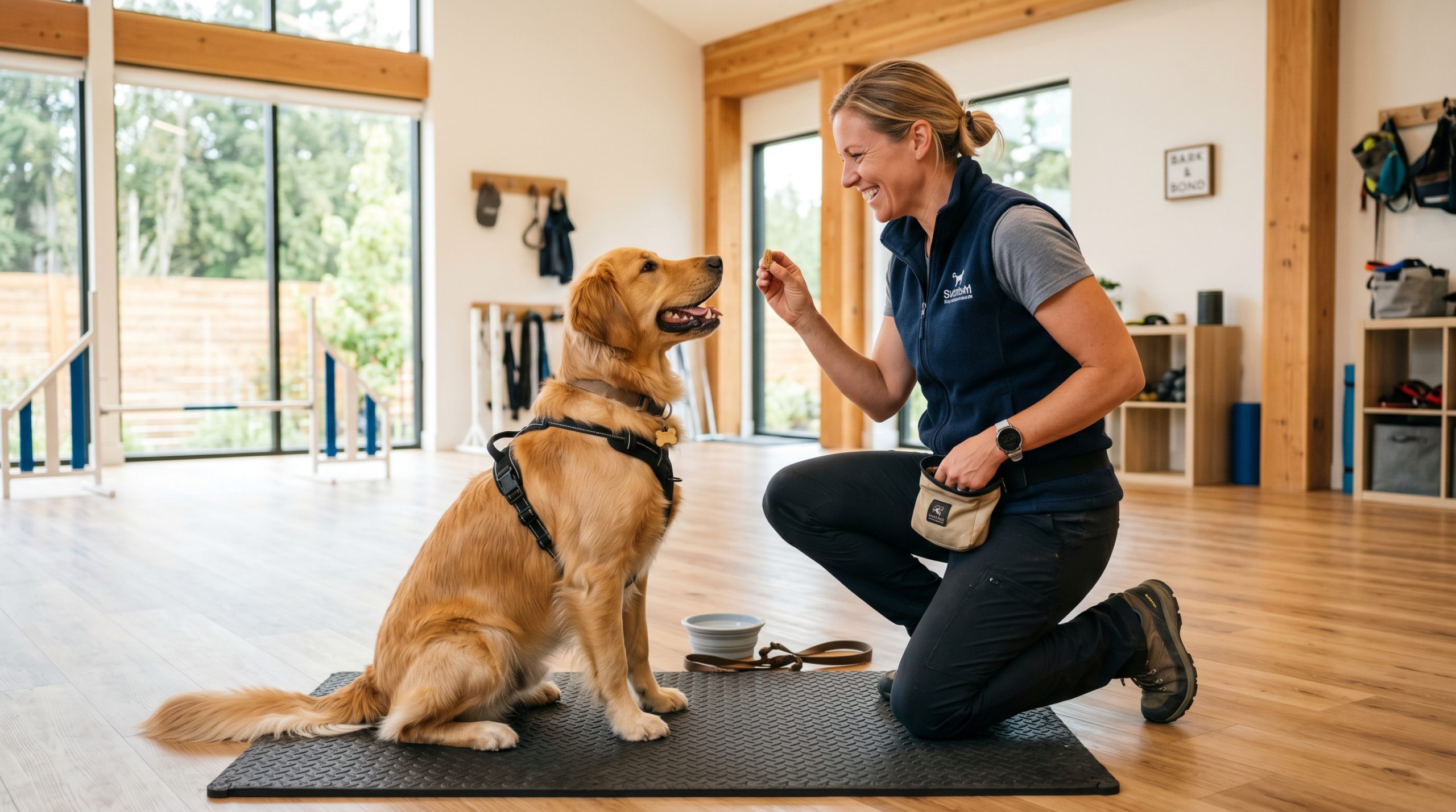 Positive reinforcement dog training
