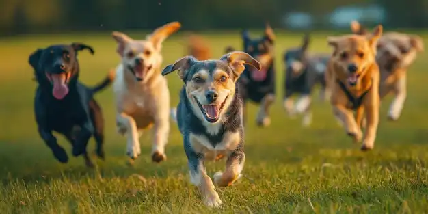 Supervised dog daycare at Dog's Day Inn